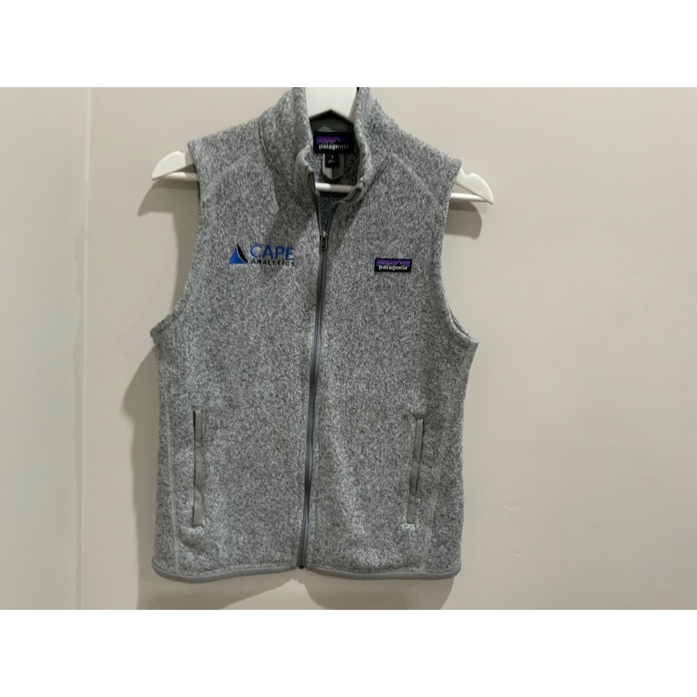 Patagonia BetterVest‎ Womens Small Gray Birch White Full Zip Fleece